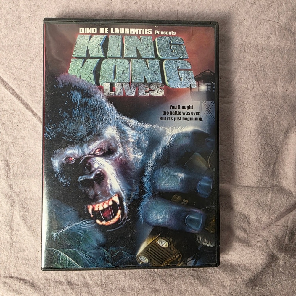 King Kong Lives DVD 1986 Movie 2004 Release Linda Hamilton Sci-Fi Action Retro